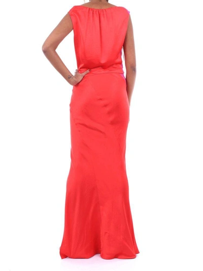 Shop Lanvin Women's Red Viscose Dress