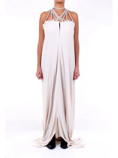 Shop Rick Owens Women's White Acetate Dress