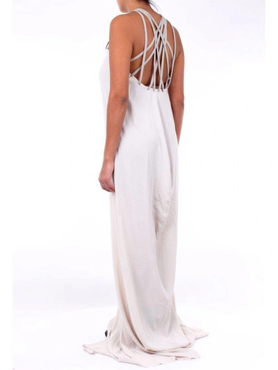 Shop Rick Owens Women's White Acetate Dress