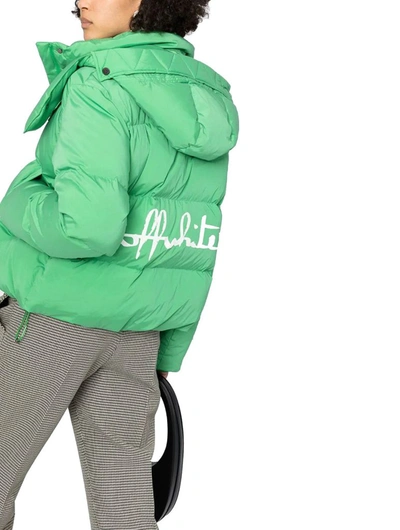 Shop Off-white Women's Green Polyamide Down Jacket