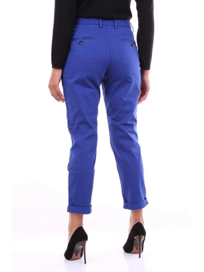 Shop Ps By Paul Smith Women's Blue Cotton Pants