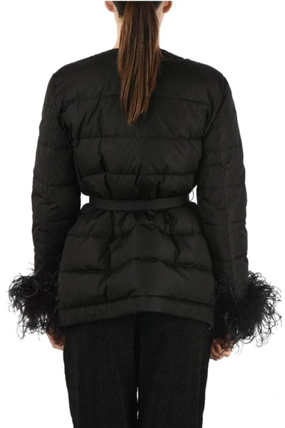Shop Miu Miu Women's Black Polyamide Outerwear Jacket