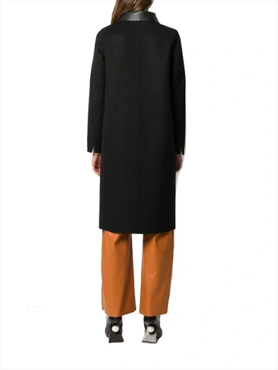 Shop Ferragamo Salvatore  Women's Black Wool Coat