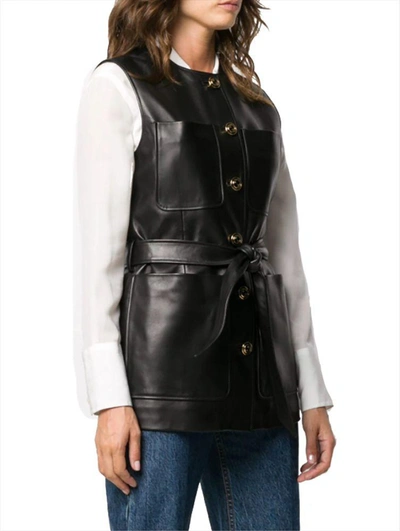 Shop Gucci Women's Black Leather Vest