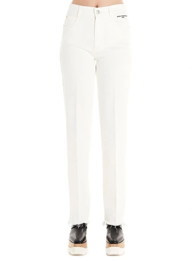 Shop Stella Mccartney Women's White Cotton Jeans