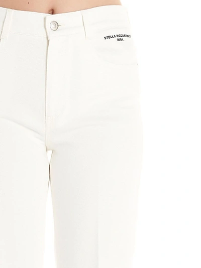 Shop Stella Mccartney Women's White Cotton Jeans