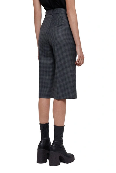 Shop Maison Margiela Women's Grey Wool Shorts