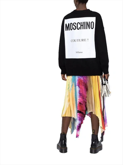 Shop Moschino Women's Black Wool Cardigan