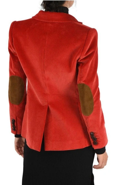 Shop Dsquared2 Women's Red Cotton Blazer