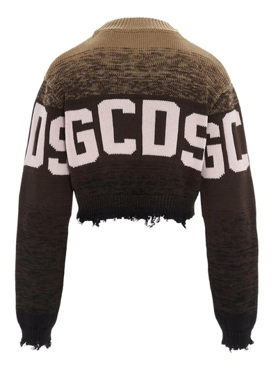 Shop Gcds Women's Brown Wool Sweater