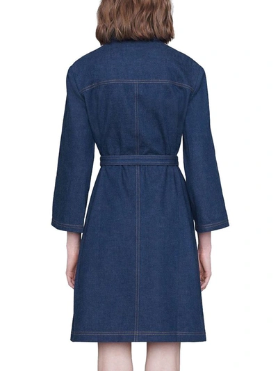 Shop Gucci Women's Blue Cotton Dress