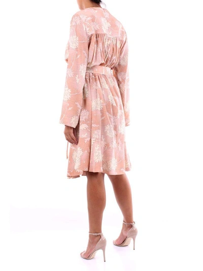 Shop See By Chloé Women's Pink Silk Dress
