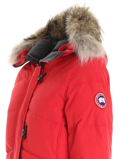 Shop Canada Goose Women's Red Polyester Coat