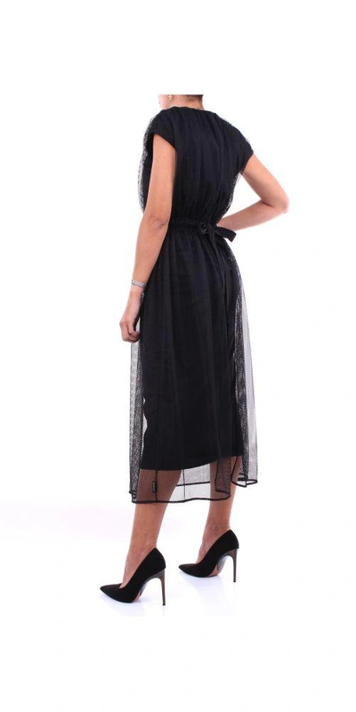 Shop Moncler Women's Black Polyester Dress