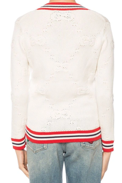 Shop Gucci Women's White Wool Sweater