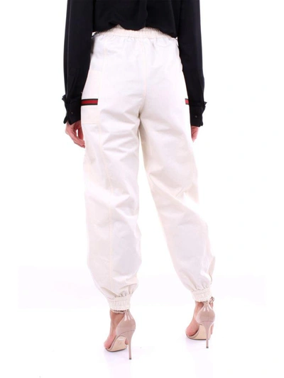 Shop Gucci Women's White Cotton Pants