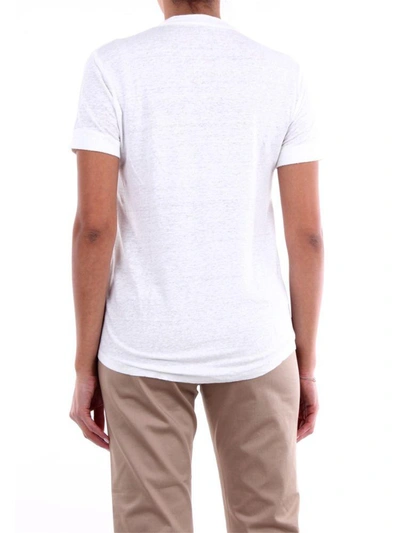 Shop Majestic Filatures Women's White Linen T-shirt