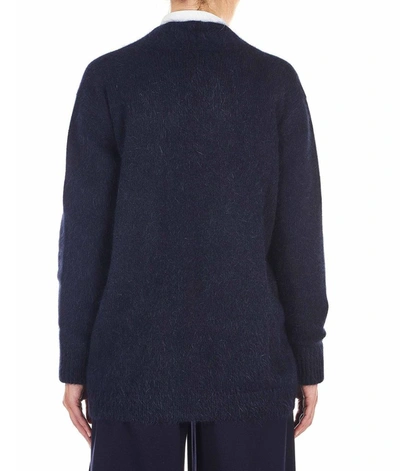 Shop Roberto Collina Women's Blue Sweater