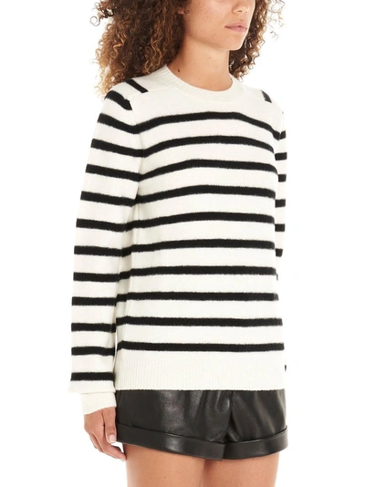 Shop Saint Laurent Women's White Wool Sweater