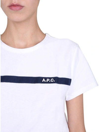 Shop Apc A.p.c. Women's Blue T-shirt
