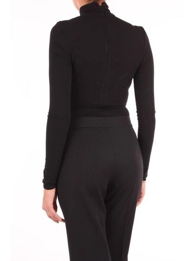 Shop Alexandre Vauthier Women's Black Viscose Bodysuit