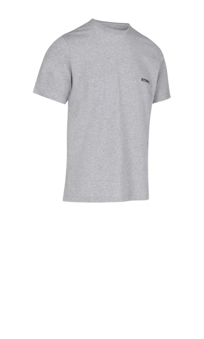 Shop Vetements Women's Grey Cotton T-shirt