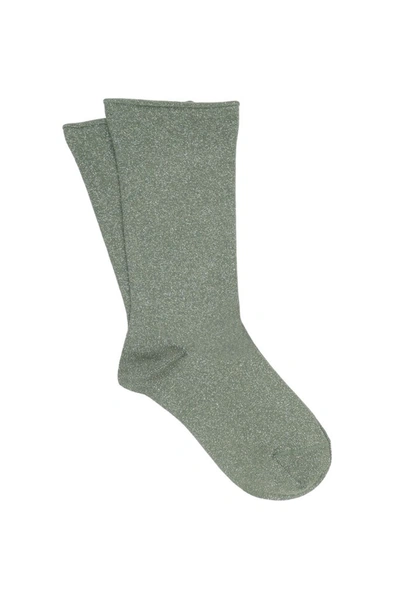 Shop Brunello Cucinelli Women's Green Cashmere Socks