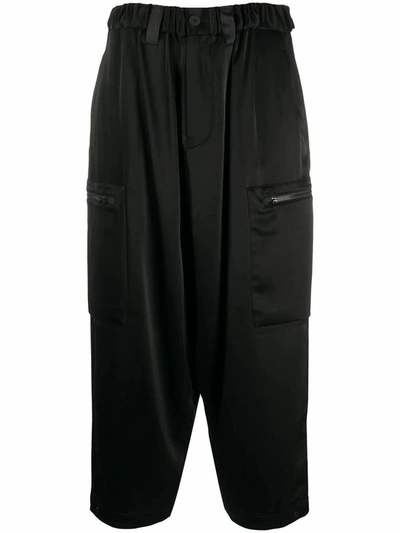 Shop Adidas Y-3 Yohji Yamamoto Women's Black Acetate Pants