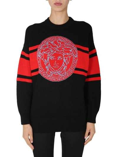 Shop Versace Women's Black Sweater