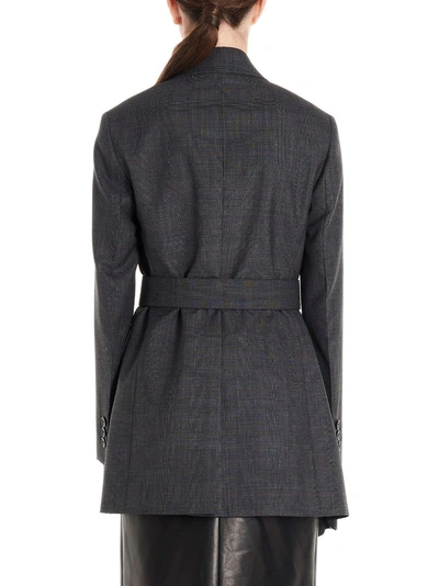 Shop Prada Women's Grey Wool Blazer