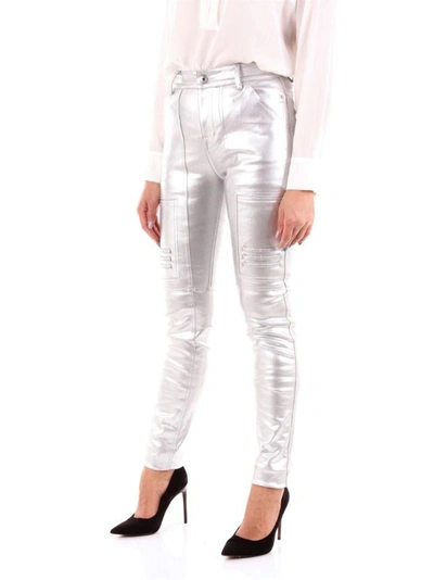 Shop Rick Owens Women's Silver Cotton Jeans