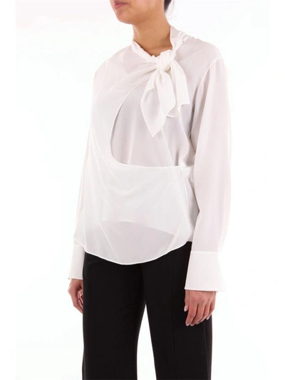 Shop Chloé Women's White Silk Blouse