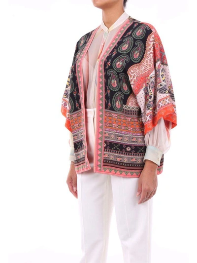 Shop Etro Women's Multicolor Silk Cardigan