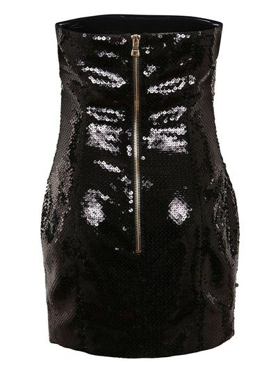 Shop Balmain Women's Black Polyester Dress