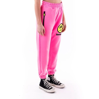 Shop Barrow Women's Fuchsia Cotton Joggers