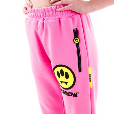 Shop Barrow Women's Fuchsia Cotton Joggers