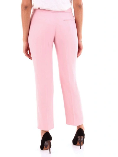 Shop Alexander Mcqueen Women's Pink Viscose Pants
