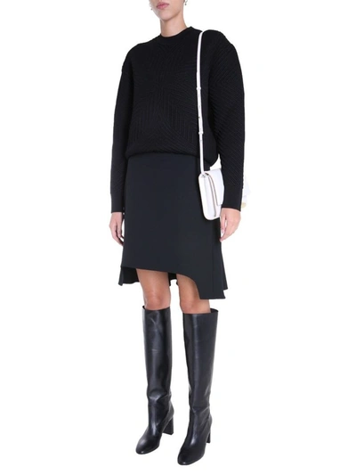 Shop Alexander Mcqueen Women's Black Wool Skirt