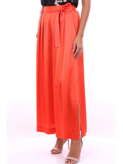 Shop Mcq By Alexander Mcqueen Women's Orange Silk Pants