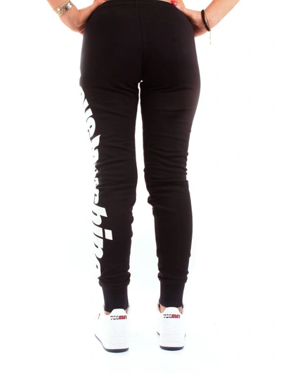 Shop Love Moschino Women's Black Cotton Joggers