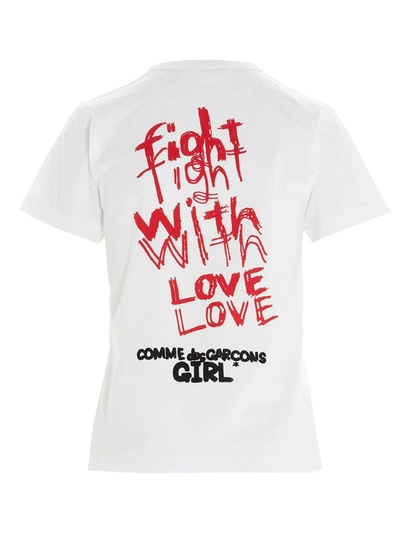 Shop Comme Des Garçons Women's White T-shirt