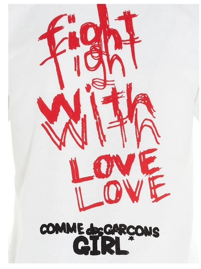 Shop Comme Des Garçons Women's White T-shirt