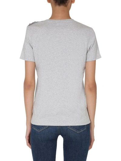 Shop Balmain Women's Grey T-shirt