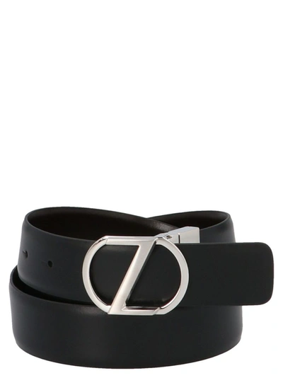 Shop Z Zegna Men's Black Belt