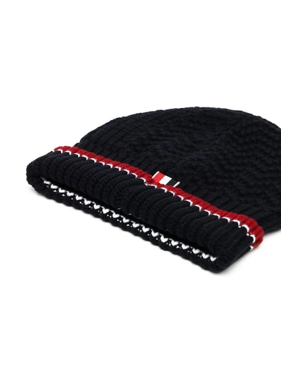 Shop Thom Browne Men's Blue Wool Hat