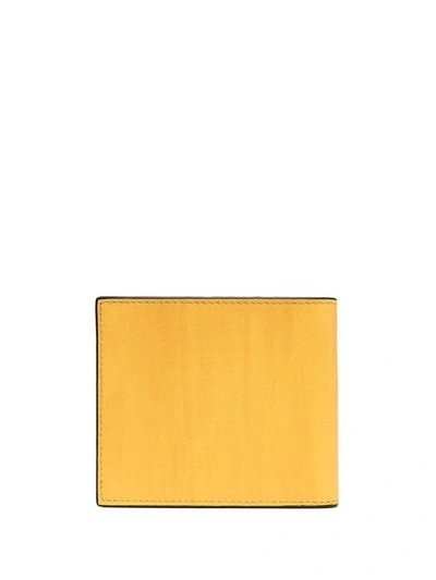 Shop Fendi Men's Yellow Leather Wallet