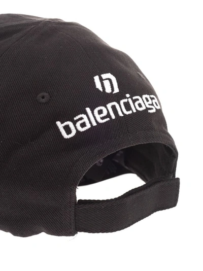 Shop Balenciaga Men's Black Cotton Hat