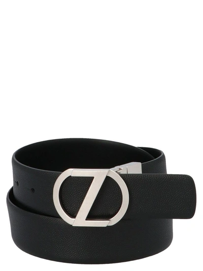 Shop Z Zegna Men's Black Belt