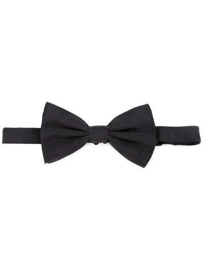 Shop Dolce E Gabbana Men's Black Silk Bow Tie
