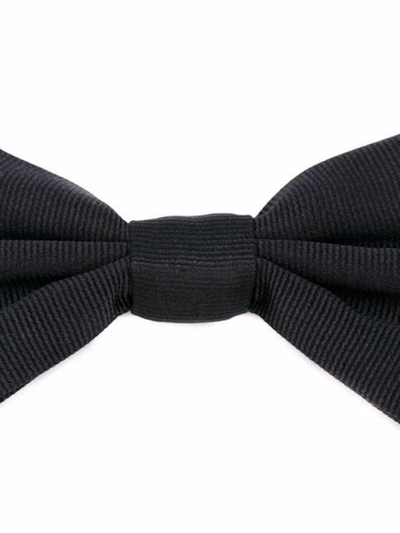 Shop Dolce E Gabbana Men's Black Silk Bow Tie